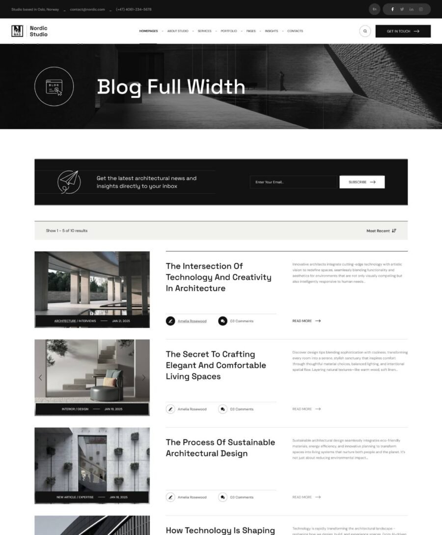 Blog Full Width